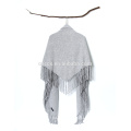 P18C05TR frange cachemire Poncho tricot couverture poncho